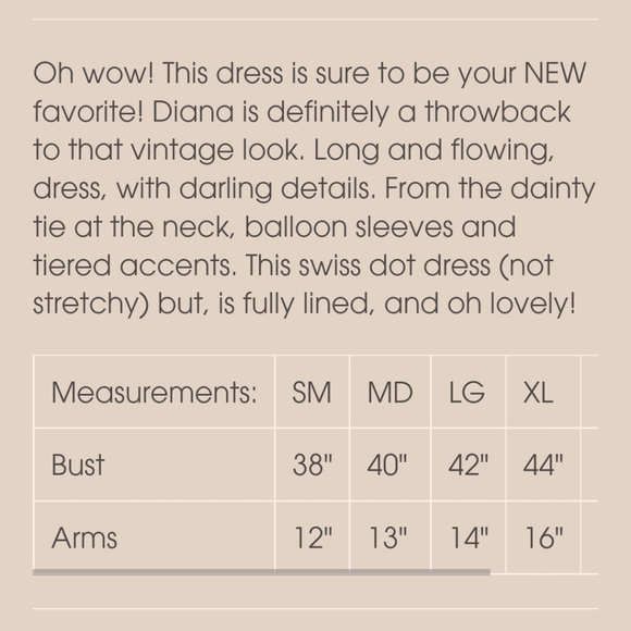 SOLD Diana Swiss dot dress- Antique Rose - Picture 4 of 6